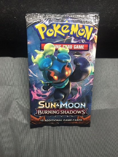 Factory Sealed Pokemon 10 Card Booster Pack of Sun & Moon BURNING SHADOWS