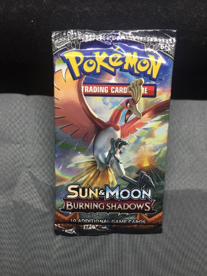 Factory Sealed Pokemon 10 Card Booster Pack of Sun & Moon BURNING SHADOWS