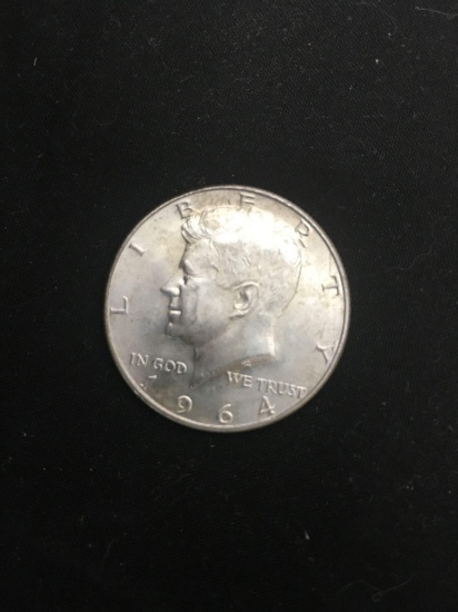 1964-D United States Kennedy Half Dollar - 90% Silver Coin - 0.361 ASW