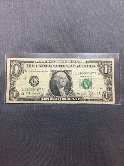 1974 United States Washington $1 Green Seal Bill Currency Note
