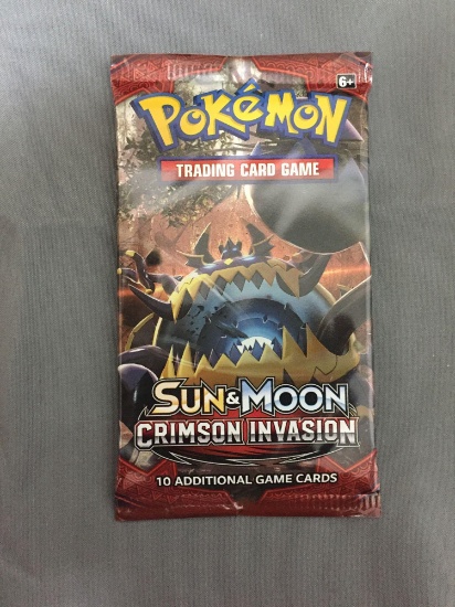 Sealed Pokemon Sun & Moon Crimson Invasion 10 Card Booster Pack
