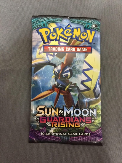 Sealed Pokemon Sun & Moon Guardians Rising 10 Card Booster Pack