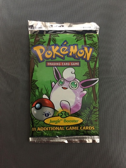 Factory Sealed Pokemon Jungle 1st Edition 11 Card Booster Pack - 20.65 Grams