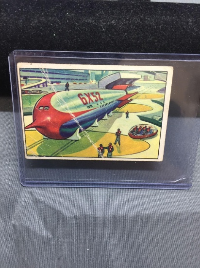 1951 Bowman JETS ROCKETS SPACEMEN #3 Vintage Trading Card from Estate - WOW