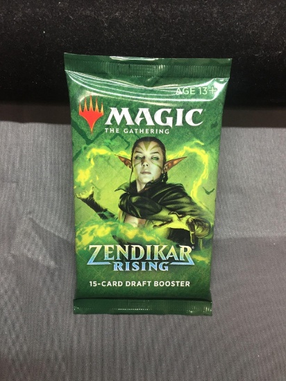Sealed Pack Magic the Gathering ZENDIKAR RISING 15-Card Draft Booster Pack - BRAND NEW!