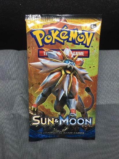 Factory Sealed Pokemon 10 Card Booster Pack of Sun & Moon