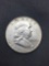 1963-D United States Franklin Half Dollar - 90% Silver Coin - 0.361 ASW