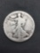 1918 United States Walking Liberty Half Dollar - 90% Silver Coin - 0.361 ASW