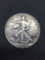 1942-D United States Walking Liberty Half Dollar - 90% Silver Coin - 0.361 ASW