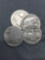 Lot of 4 United States Buffalo Nickels from PAWN SHOP