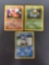 Base Set Unlimited Starter Evolutions 3 Pokemon Card Lot - Charmeleon Wartortle Ivysaur