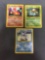 Base Set Unlimited Starter Evolutions 3 Pokemon Card Lot - Charmeleon Wartortle Ivysaur