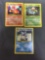 Base Set Unlimited Starter Evolutions 3 Pokemon Card Lot - Charmeleon Wartortle Ivysaur