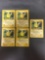 5 Count Lot of PIKACHU JUNGLE Pokemon Cards 60/64 - Red Cheeks Starter - Iconic Art