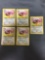 ORIGINAL EEVEE POKEMON CARD X5 - Eeveelution Starter RARE - 51/64 Jungle Common