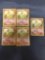 Lot of 6 Charmeleon Base Set Pokemon Cards - Evolves to Charizard - 24/104