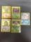 Vintage Lot of 5 Wizards of the Coast WOTC Pokemon Holo Holofoil Trading Cards