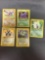 Vintage Lot of 5 Wizards of the Coast WOTC Pokemon Holo Holofoil Trading Cards