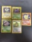 Vintage Lot of 5 Wizards of the Coast WOTC Pokemon Holo Holofoil Trading Cards