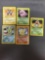 Vintage Lot of 5 Wizards of the Coast WOTC Pokemon Holo Holofoil Trading Cards