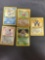 Vintage Lot of 5 Wizards of the Coast WOTC Pokemon Holo Holofoil Trading Cards