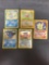 Vintage Lot of 5 Wizards of the Coast WOTC Pokemon Holo Holofoil Trading Cards