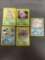 Vintage Lot of 5 Wizards of the Coast WOTC Pokemon Holo Holofoil Trading Cards