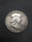 1954 United States Franklin Half Dollar - 90% Silver Coin - 0.361 ASW