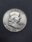 1957-D United States Franklin Half Dollar - 90% Silver Coin - 0.361 ASW