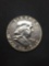 1955 United States Franklin Half Dollar - 90% Silver Coin - 0.361 ASW