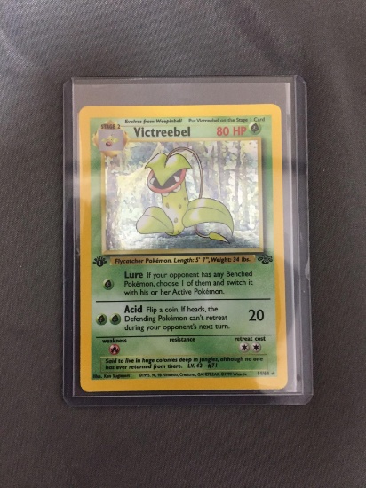 Jungle 1st Edition Rare Pokemon Holo Trading Card - Victreebel 14/64