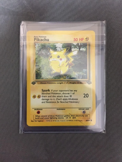 Jungle 1st Edition Pokemon Trading Card - PIKACHU Starter Iconic