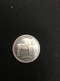 1/4 Ounce .999 Fine Silver Judging the Bull Silver Bullion Round Coin