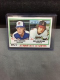 1978 Topps #206 NOLAN RYAN Strikeout Leaders Vintage Baseball Card