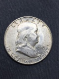 1949-D United States Franklin Half Dollar - 90% Silver Coin - 0.361 ASW