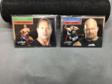 Rare Lot of WWE Topps Chrome - The Rock & Stone Cold Steve Austin