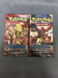 Lot of 2 Factory Sealed Pokemon XY Steam Siege 10 Card Booster Packs
