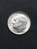 AU/BU Uncirculated 1964-D United States Roosevelt Dime - 90% Silver Coin