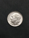 AU/BU Uncirculated 1964-D United States Roosevelt Dime - 90% Silver Coin