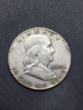 1960-D United States Franklin Half Dollar - 90% Silver Coin - 0.361 ASW
