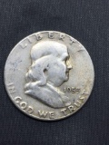 1953-S United States Franklin Half Dollar - 90% Silver Coin - 0.361 ASW