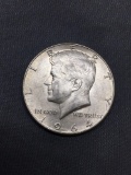1964-D United States Kennedy Half Dollar - 90% Silver Coin - 0.361 ASW