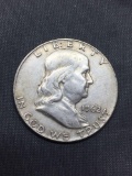 1962-D United States Franklin Half Dollar - 90% Silver Coin - 0.361 ASW