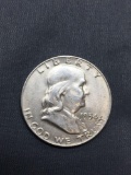 1954-D United States Franklin Half Dollar - 90% Silver Coin - 0.361 ASW
