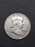 1951-D United States Franklin Half Dollar - 90% Silver Coin - 0.361 ASW