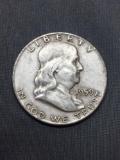 1959-D United States Franklin Half Dollar - 90% Silver Coin - 0.361 ASW