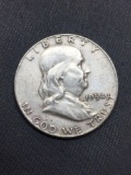 1954-D United States Franklin Half Dollar - 90% Silver Coin - 0.361 ASW