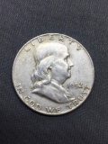 1952-D United States Franklin Half Dollar - 90% Silver Coin - 0.361 ASW