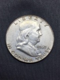 1963-D United States Franklin Half Dollar - 90% Silver Coin - 0.361 ASW