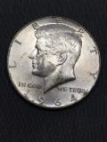 1964-D United States Kennedy Half Dollar - 90% Silver Coin - 0.361 ASW